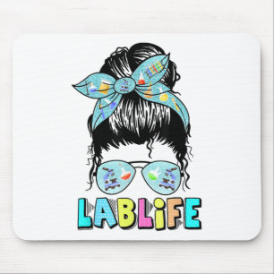 Lab Life Messy Bun Lab Week 2025 Medisch Lab Scien Muismat