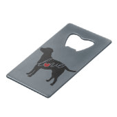 Lab Love Creditkaart Flessenopener (Voorkant Gekanteld)