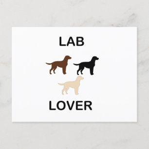 Lab Lover alle kleuren silhouettes Feestdagenkaart