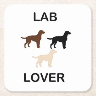 Lab Lover alle kleuren silhouettes Kartonnen Onderzetters