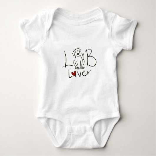 Lab Lover Baby Bodysuit (Voorkant)