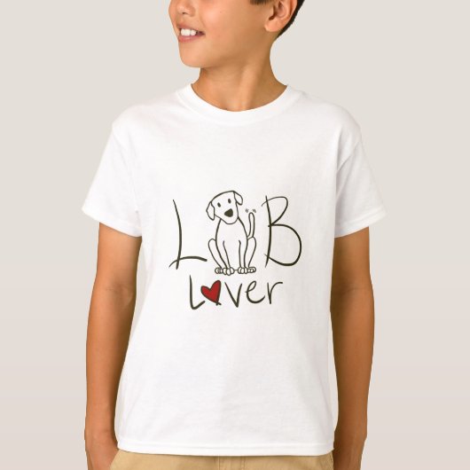 Lab Lover Kinder TShirt (Voorkant)