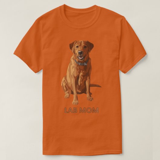 Lab Ma Fo Red Labrador Retriever Hondenliefhebber  T-shirt (Design voorkant)