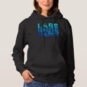 Lab Maak me gelukkig Labrador Retriever Lab Hoodie