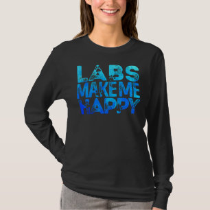 Lab Maak me gelukkig Labrador Retriever Lab T-shirt