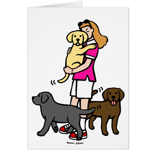 Lab Mam in het Roze Shirt 1 (Voorkant)