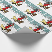 Lab Mam Kerstkerstmis Cadeaupapier (Hoek)