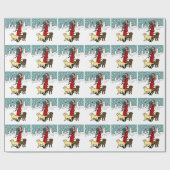 Lab Mam Kerstkerstmis Cadeaupapier (Vlak)