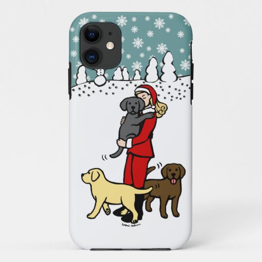 Lab Mam Kerstkerstmis Case-Mate iPhone Case (Achterkant)