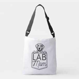 "Lab Mam" Peek-a-Boo Cross-Body Tas
