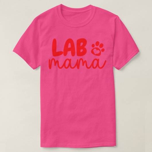 Lab Mama Paw 7 T-shirt (Design voorkant)