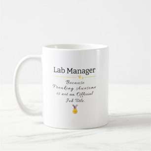 Lab Manager – Freaking Geweldige functietitel Koffiemok
