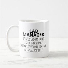 Lab Manager Mug, Lab Manager Gift, Funny Laborator Koffiemok