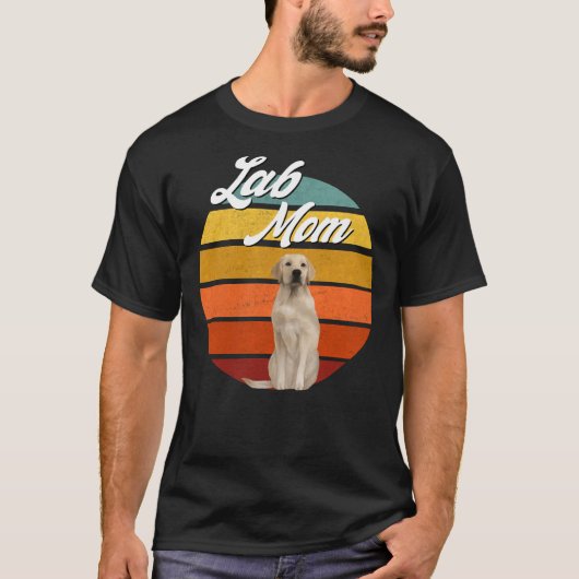 Lab Moeder Gele Labrador Retriever Trendy Cut T-shirt (Voorkant)