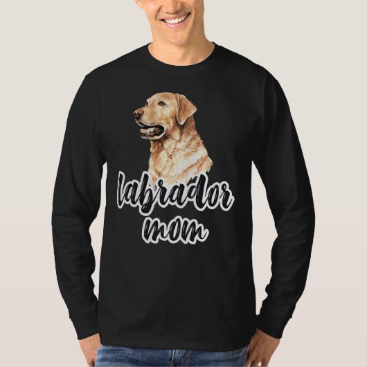 Lab Moeder Labrador Moeder Geel Lab Moeder Geel La T-shirt (Voorkant)
