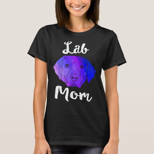 Lab Moeder Labrador Retriever Hond Rescue Lab Mama T-shirt (Voorkant)