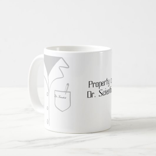 Lab-mok - volledig aanpasbaar! koffiemok (Voorkant links)