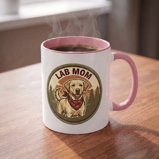 Lab Mom Coffee Mok | Labrador Moeder Cadeau | Vint