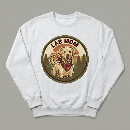 Lab Mom Crewneck Sweatshirt Hond Moeder Cadeau Voo