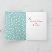 Lab Mom Santa Christmas 2 Feestdagen Kaart (Binnen)