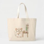 Lab Mouse Grote Tote Bag (Voorkant)