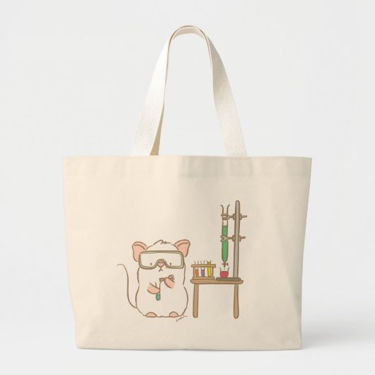 Lab Mouse Grote Tote Bag (Voorkant)