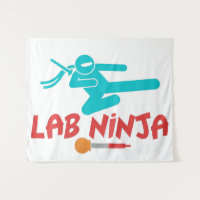 LAB NINJA - MEDISCH LAB WETENSCHAPPELIJK TAPESTRY
