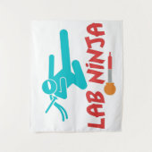 LAB NINJA - MEDISCH LAB WETENSCHAPPELIJK TAPESTRY WANDKLEED (Voorkant)