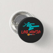 LAB NINJA - MEDISCHE LAB WETENSCHAPPELIJKE BUTTON (Voorkant /achterkant)