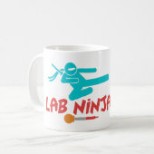 LAB NINJA - MEDISCHE LAB WETENSCHAPPELIJKE KOFFIE- KOFFIEMOK (Voorkant links)