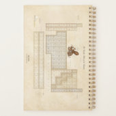 Lab Octopus & Periodic Table Victoriaans Naturalis Planner (Achterkant)