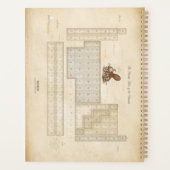 Lab Octopus & Periodic Table Victoriaans Naturalis Planner (Achterkant)