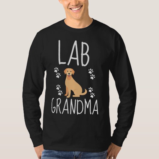 Lab Oma Vector Labrador Retriever T-shirt (Voorkant)