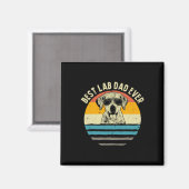 Lab Pap Ooit Labrador Pap  Gift Magneet (Voorkant / Achterkant)
