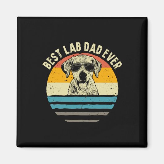 Lab Pap Ooit Labrador Pap  Gift Magneet (Voorkant)