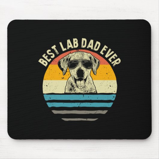 Lab Pap Ooit Labrador Pap Gift Muismat (Voorkant)
