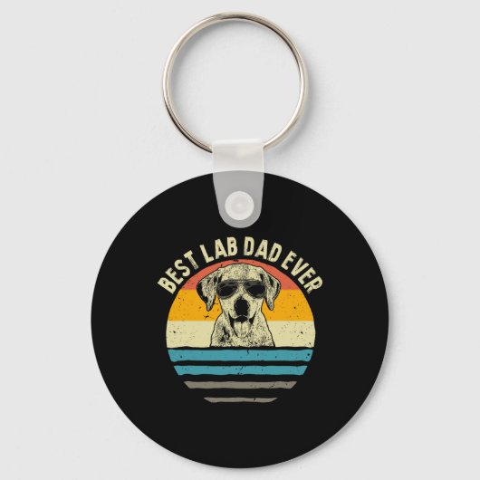 Lab Pap Ooit Labrador Pap  Gift Sleutelhanger (Voorkant)