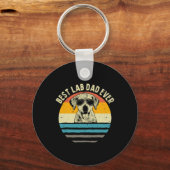 Lab Pap Ooit Labrador Pap  Gift Sleutelhanger (Voorkant)