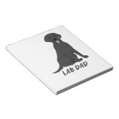 Lab Papa � Trotse Labrador Retriever Hondeneigenaa Notitieblok (Schuin)