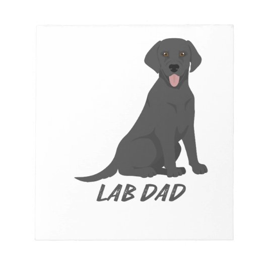 Lab Papa � Trotse Labrador Retriever Hondeneigenaa Notitieblok (Voorkant)