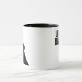 Lab Papa Zwarte Labrador Koffie Mok (Midden)