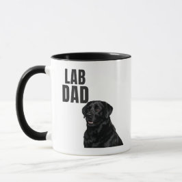 Lab Papa Zwarte Labrador Koffie Mok