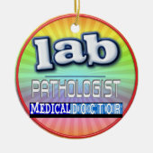 LAB PATHOLOGIST LOGO KERAMISCH ORNAMENT (Voorkant)