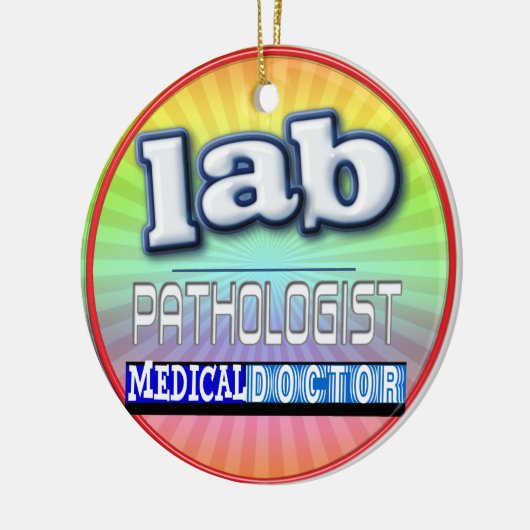 LAB PATHOLOGIST LOGO KERAMISCH ORNAMENT (Links)
