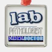 LAB PATHOLOGIST LOGO METALEN ORNAMENT (Voorkant)