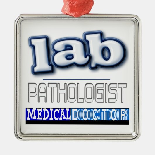 LAB PATHOLOGIST LOGO METALEN ORNAMENT (Voorkant)