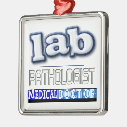 LAB PATHOLOGIST LOGO METALEN ORNAMENT (Links)