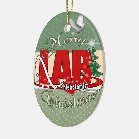 LAB PHLEBOTOMIST CHRISTMAS KERAMISCH ORNAMENT (Links)
