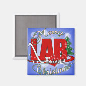 LAB PHLEBOTOMIST CHRISTMAS MAGNEET (Voorkant / Achterkant)