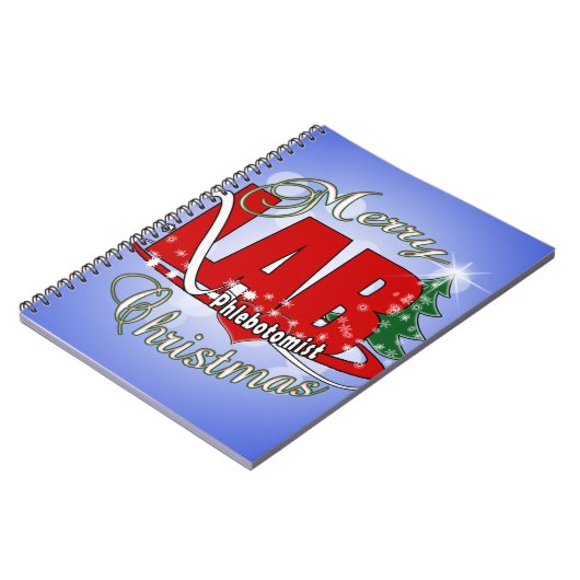 LAB PHLEBOTOMIST CHRISTMAS NOTITIEBOEK (Linkerzijde)